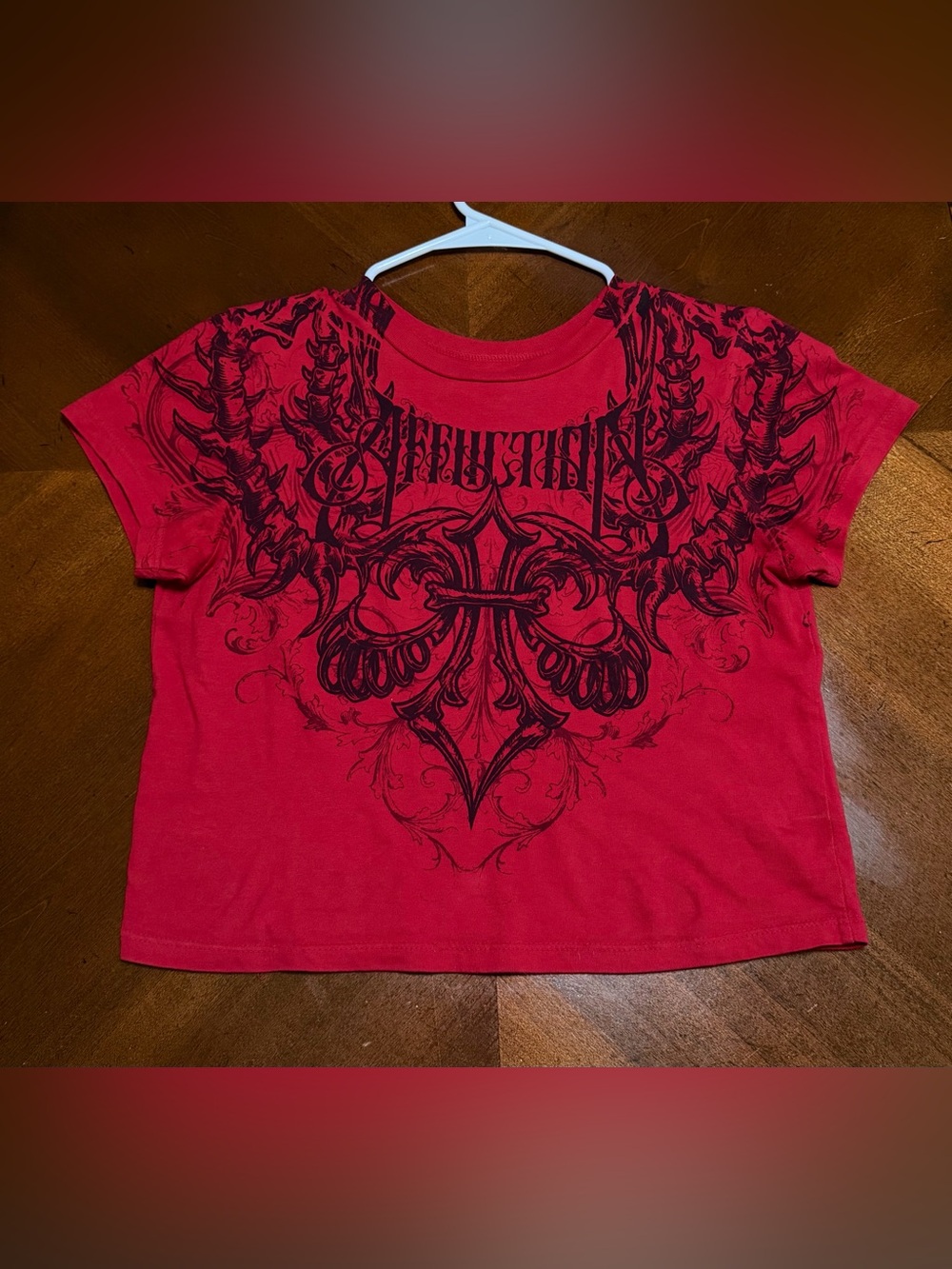 Affliction crop top Tee